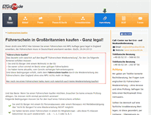 Tablet Screenshot of fuehrerschein-kaufen.de